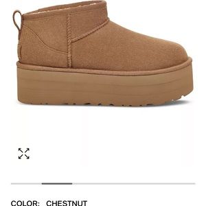 Brand new never opened women’s classic ultra mini platform booties